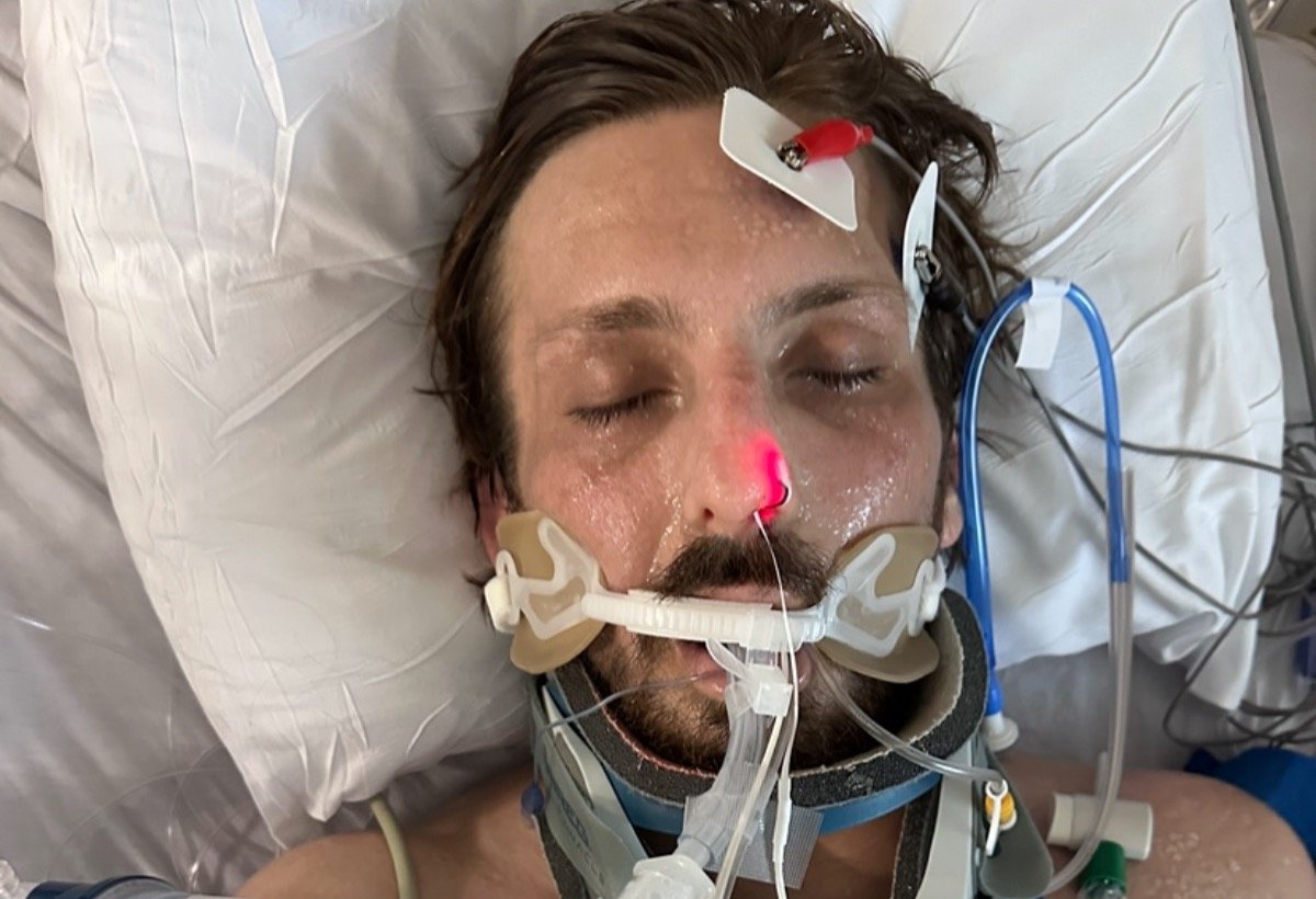 Sean's recovery from a head-on collision